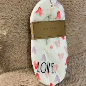 Rae Dunn LOVE Slippers
